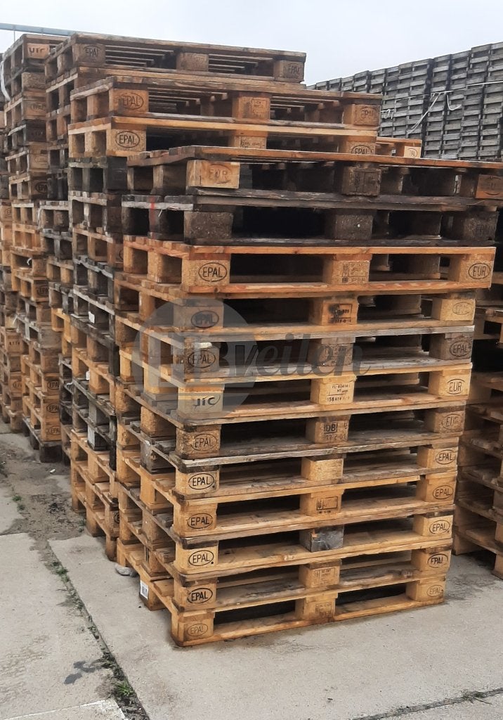 30 europalletten, Doe-het-zelf en Bouw, Hout en Planken, Ophalen, Gebruikt, Pallet