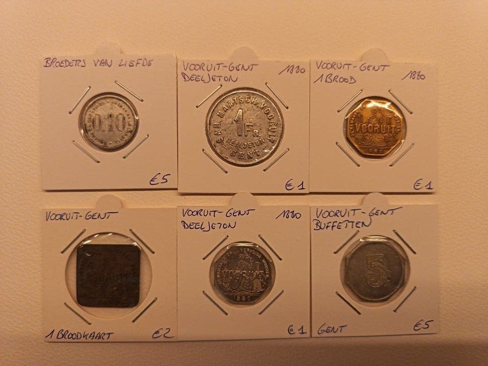 Lot munten Gent, Postzegels en Munten, Munten | België, Ophalen of Verzenden