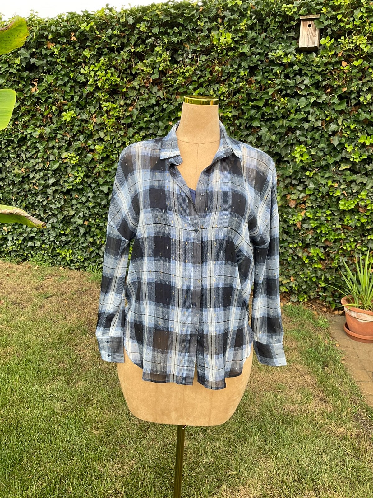 Transparant blouse met bijpassende top S, Kleding | Dames, Blouses en Tunieken, Ophalen, Zo goed als nieuw, Maat 36 (S)