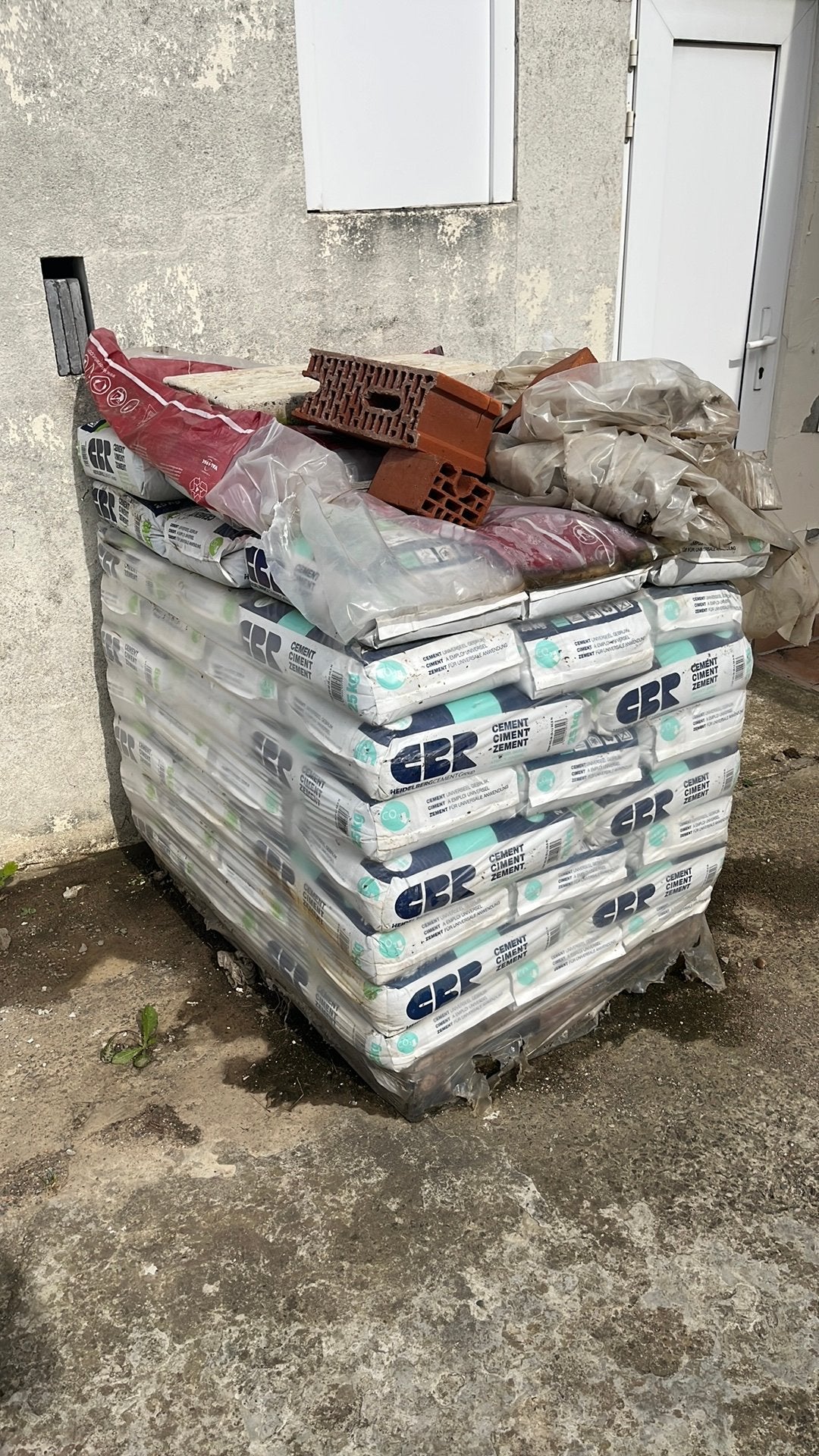 Palette gratuite de sacs de ciment et bigbags sable/gravier, Bricolage & Construction, Enlèvement, Neuf, Autres types