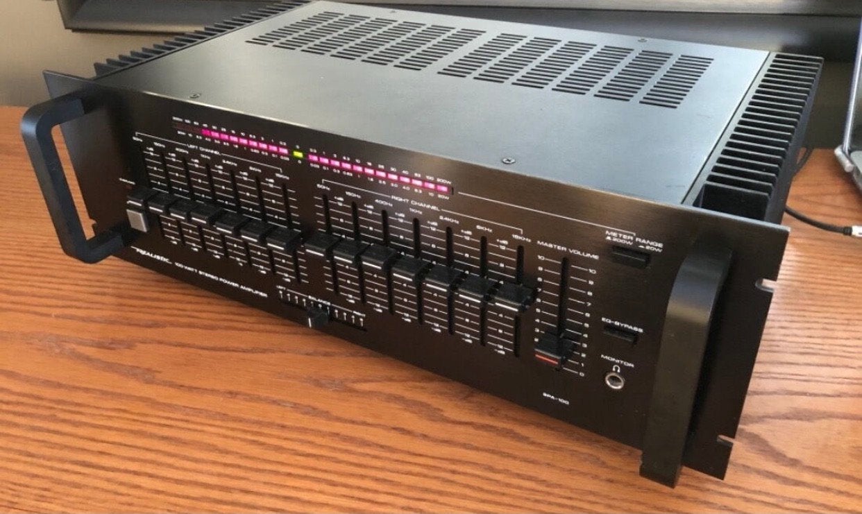 Realistic sb300 vintage oldskool Amp tandy, TV, Hi-fi & Vidéo, Enlèvement ou Envoi