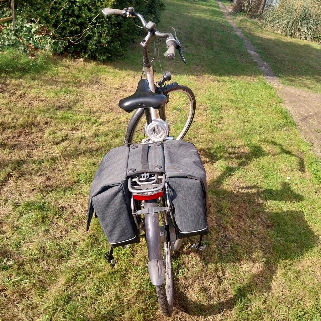 Electrische fiets gazelle, tot 1m90 kleur grijs met fietszak, Fietsen en Brommers, Ophalen, Gazelle