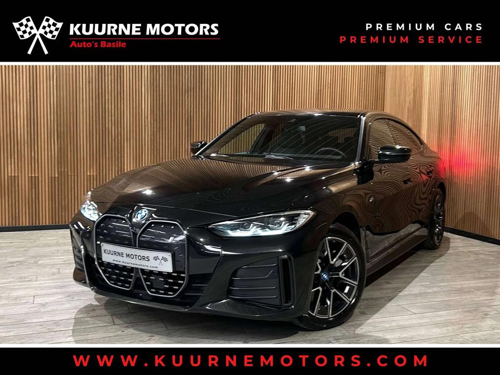 BMW i4 eDrive40 M Pack Alu18"/Led/Leder/Pdc/Cam/Hud/Carplay, Gebruikt, Zwart, 340 pk, Zwart