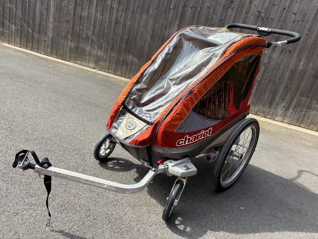 Chariot Corsaire 1 Apricot Thule, Fietsen en Brommers, Ophalen, Gebruikt, Vering, 20 tot 40 kg