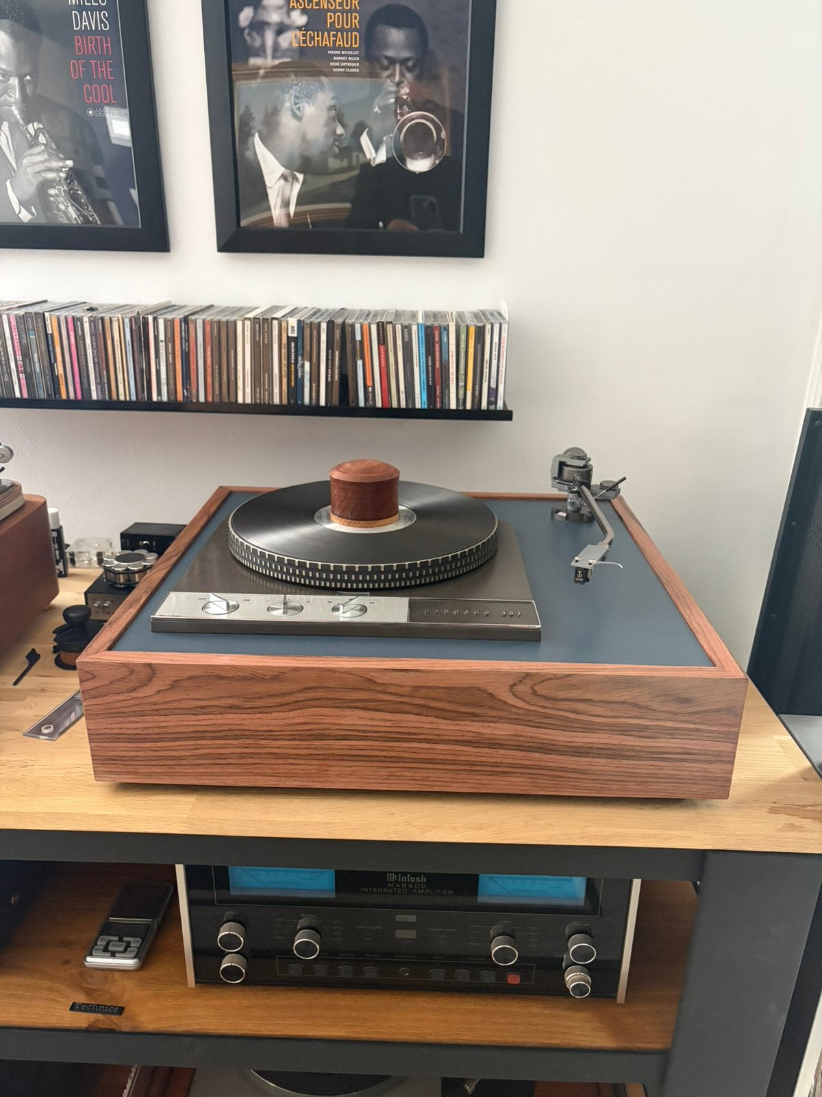 magnifique socle plinthe garrard 401 ou autres, Audio, Tv en Foto, Ophalen, Zo goed als nieuw