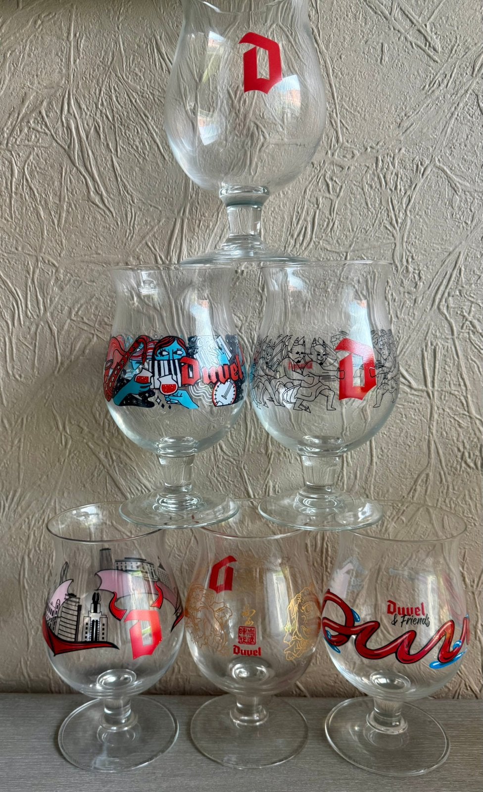 Duvel - Lot van 6 glazen, Verzamelen, Ophalen, Zo goed als nieuw, Duvel