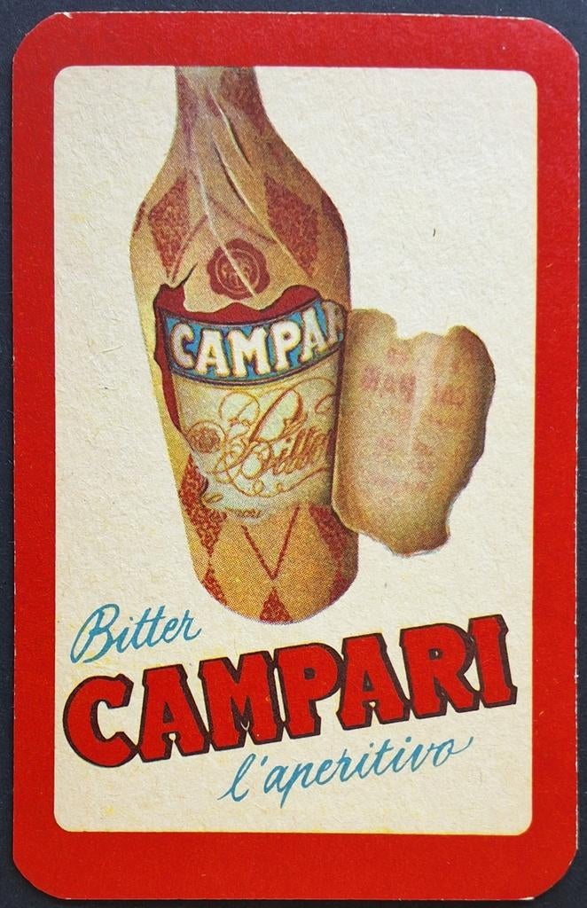 1 Speelkaart  Campari, Verzamelen, Ophalen of Verzenden