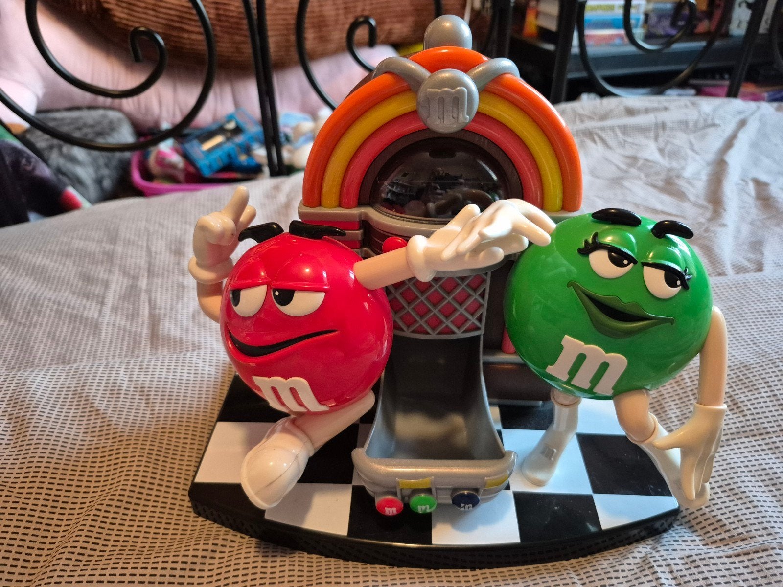 M&ms jukebox dispenser vintage goede staat, Ophalen of Verzenden
