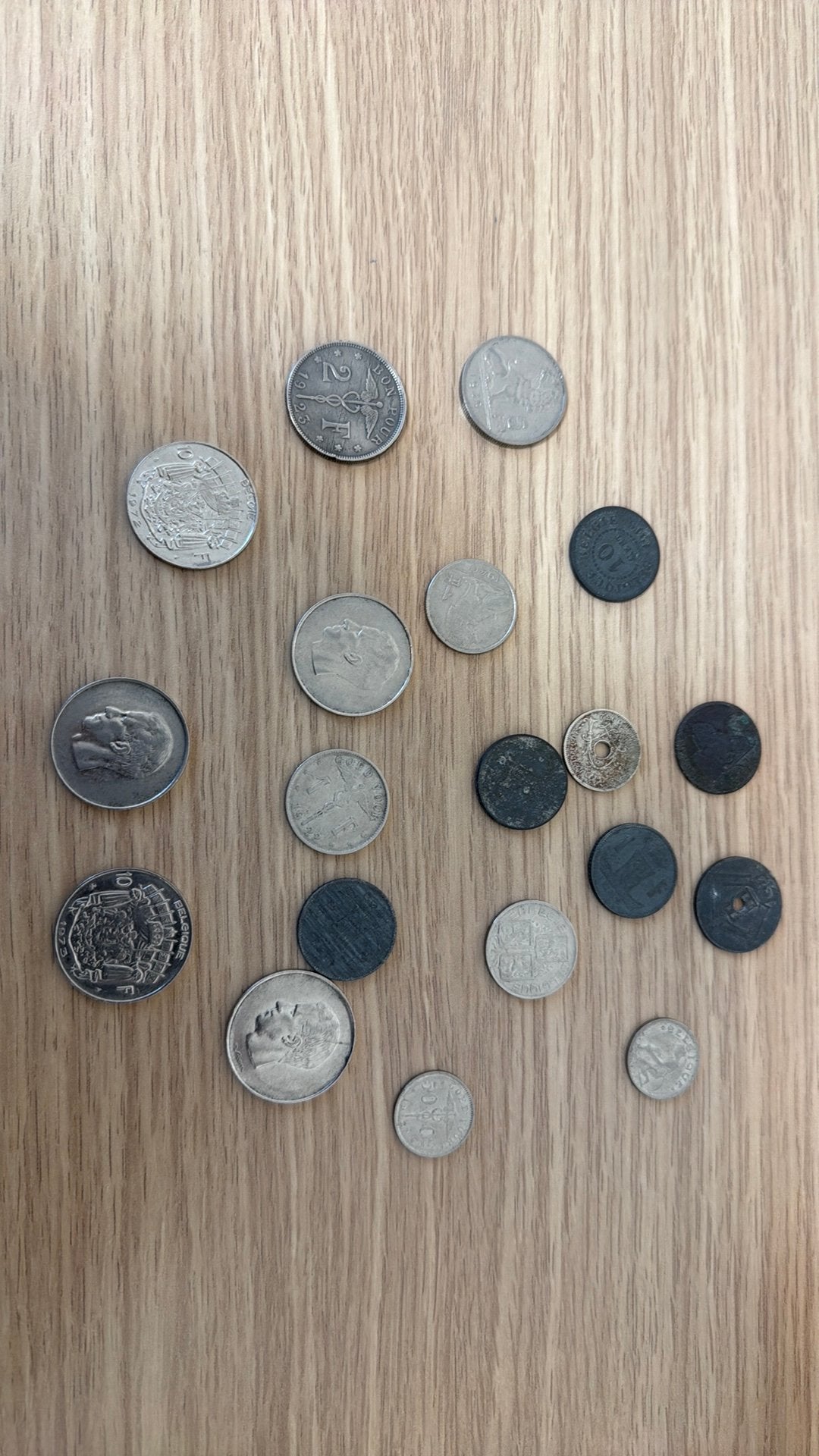 Munten, Ophalen, Munten