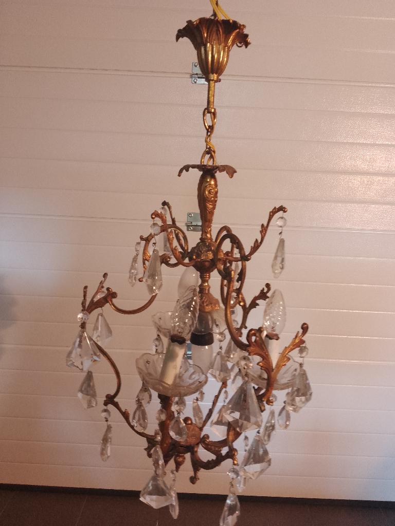 Petit lustre, Ophalen, Gebruikt, Glas, Ancien