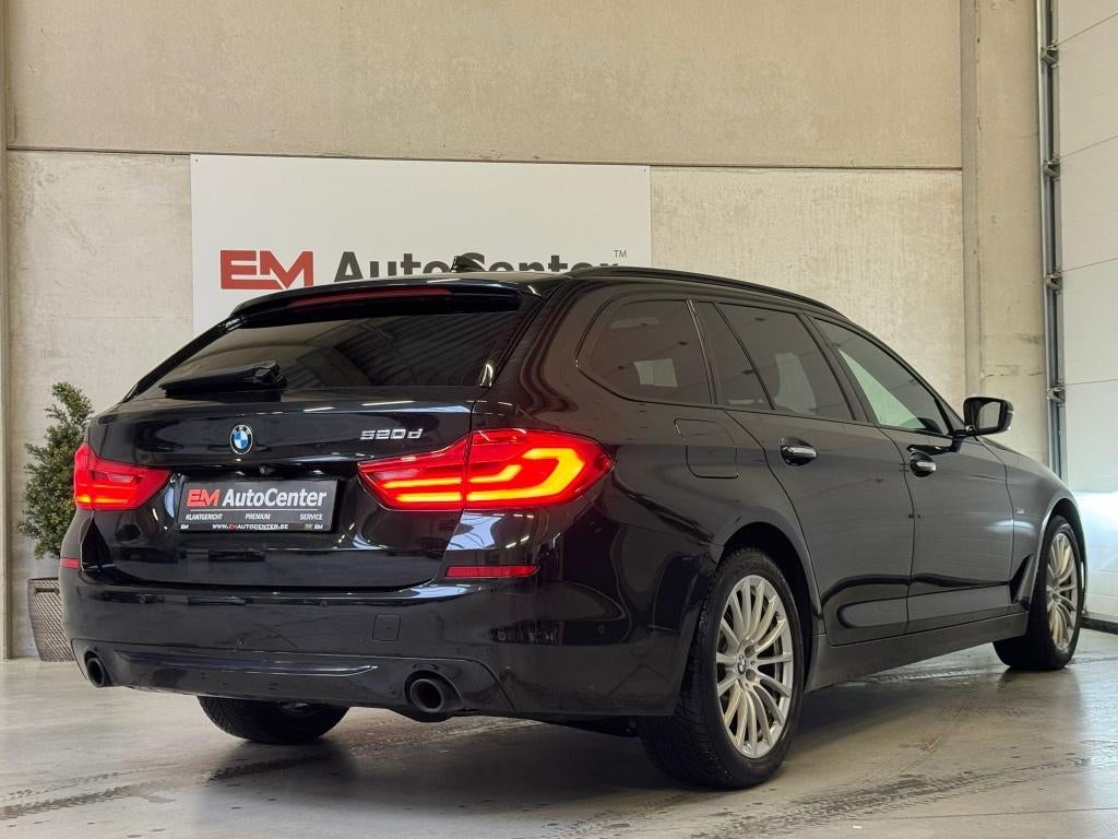 BMW 520DAs Autom. Sport Pano-LED-Memory-Acc-CAM-HeadUp-BTW., Cuir, Entreprise, Entretenue par le concessionnaire, Noir