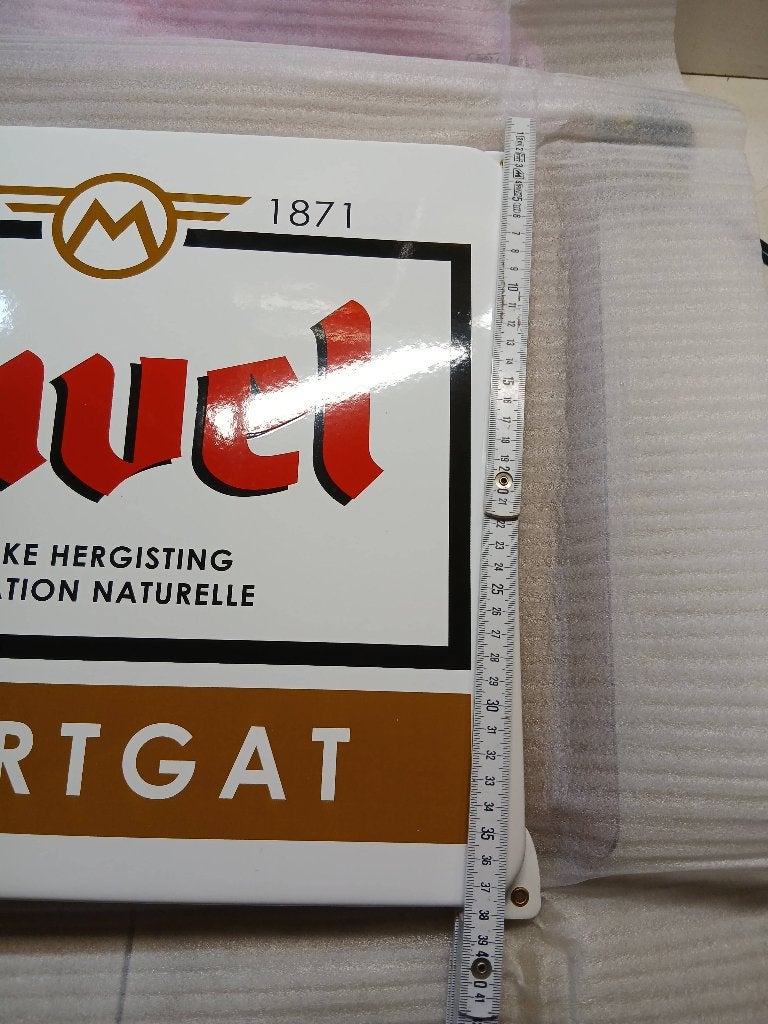 Duvel emaille plaat, Verzamelen, Ophalen of Verzenden, Nieuw, Reclamebord, Plaat of Schild, Duvel