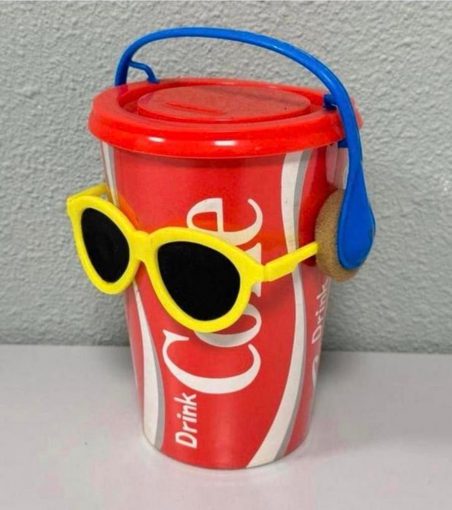Vintage Zeldzaam Coca-Cola spaarpot XL, grote beker Cola, Verzamelen, Ophalen of Verzenden, Zo goed als nieuw, Gebruiksvoorwerp