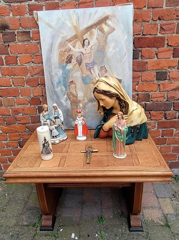 Statue de Marie, Enfant Jésus, Prague, Crucifixion, Christ s, Enlèvement