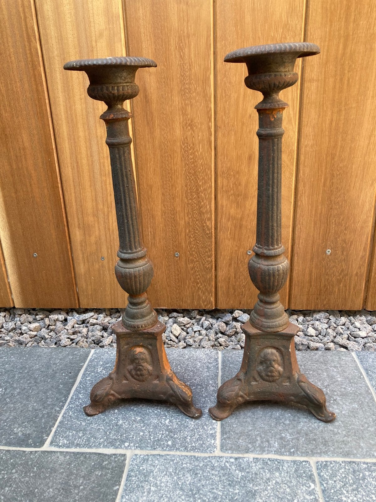 Gietijzeren kandelaars, Antiek en Kunst, Ophalen