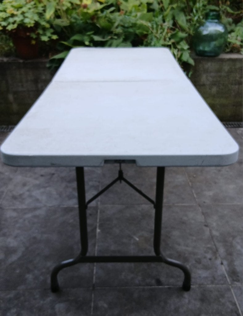 plooibare tafel, Ophalen
