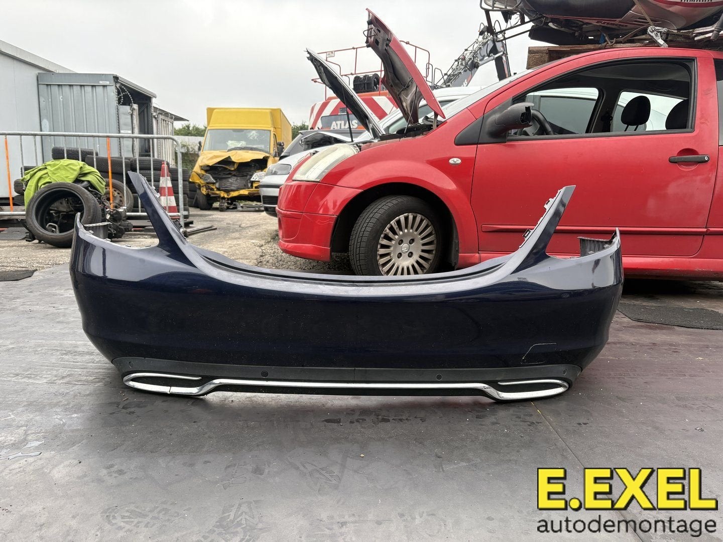 Achterbumper Mercedes C Klasse W205 2014-18, Arrière, Origine de la pièce connue, Utilisé, -