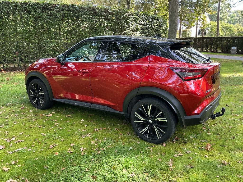 NISSAN JUKE N-DESIGN AUTOMAAT 70,000KM, Autos, Rouge, Achat, 110 g/km, Entretenue par le concessionnaire