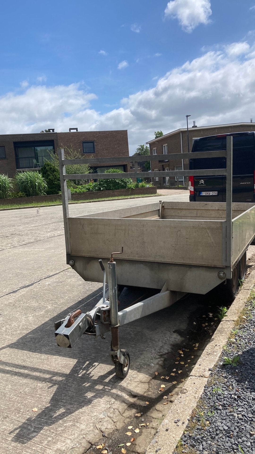Grote aanhangwagen  1m70 op 3 m, Auto diversen, Aanhangers en Bagagewagens, Ophalen, Zo goed als nieuw