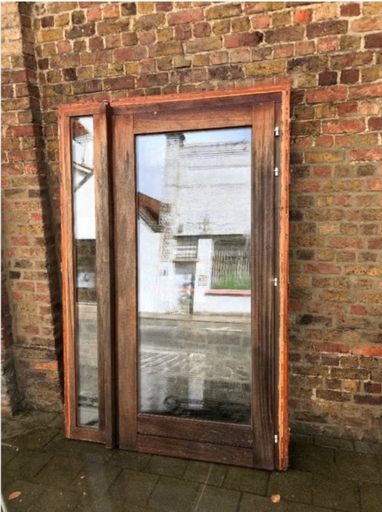 nood deur nooddeur met paniek slot, Doe-het-zelf en Bouw, Ophalen, Gebruikt, Glas