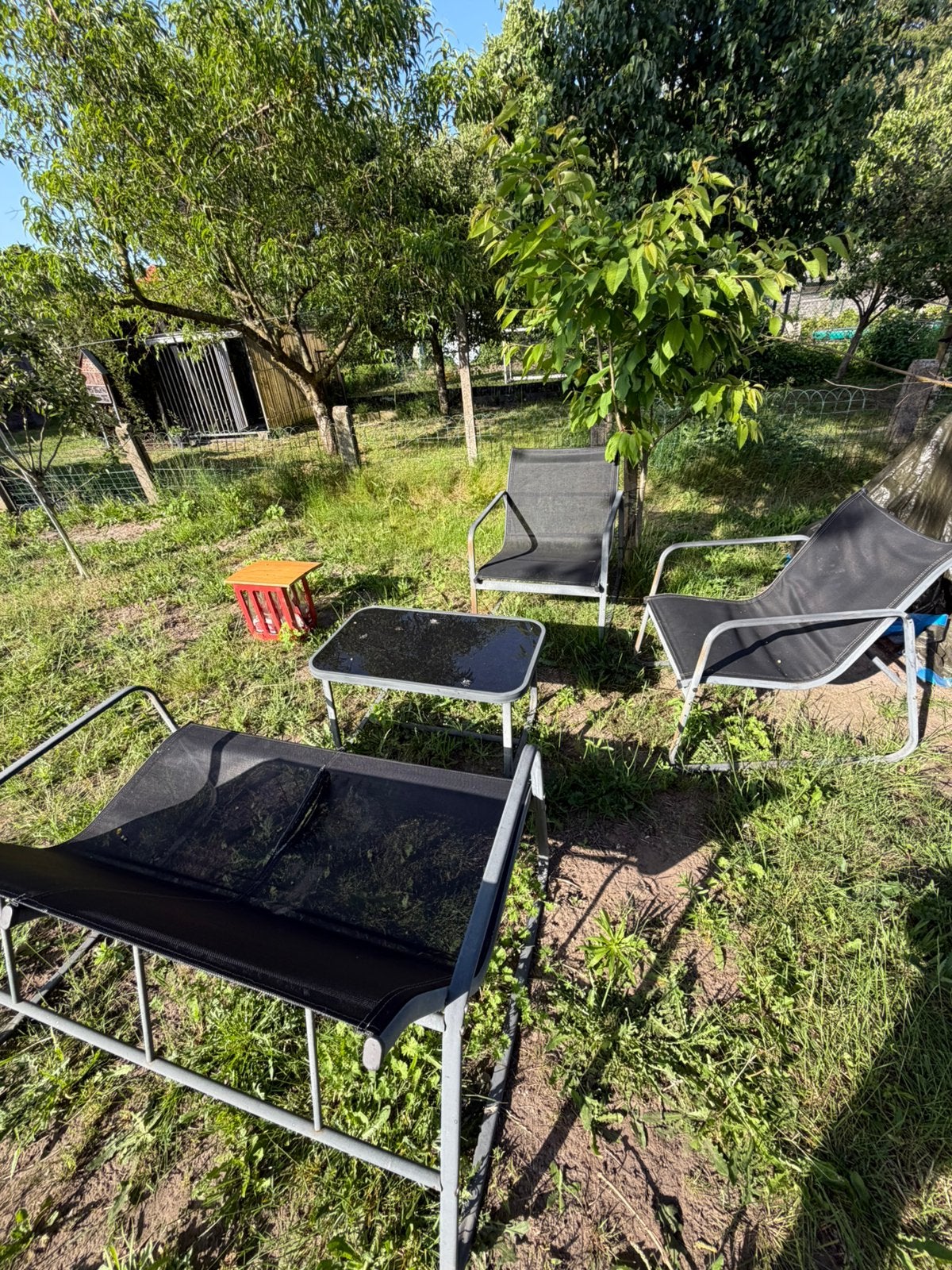 Tuinset gratis, Tuin en Terras, Ophalen, Zo goed als nieuw