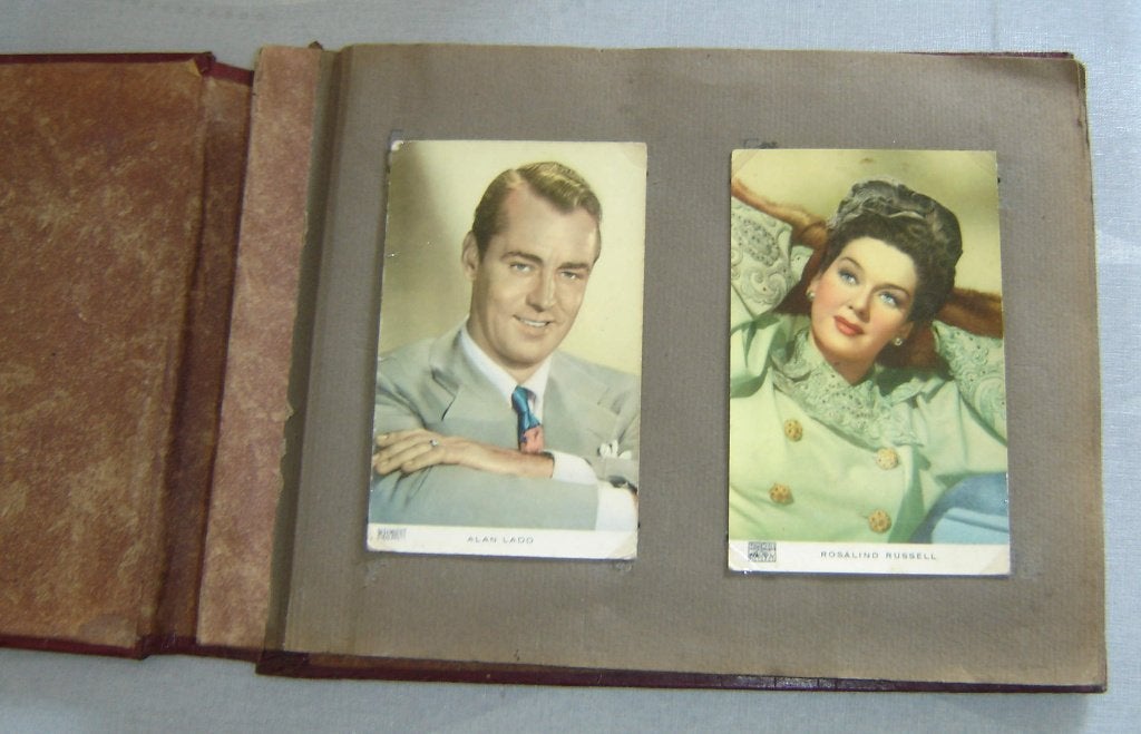 Chromo Album Filmsterren Oud fotoalbum met filmstars, Verzamelen, Gebruikt, Verzenden, 1940 tot 1960, Prent