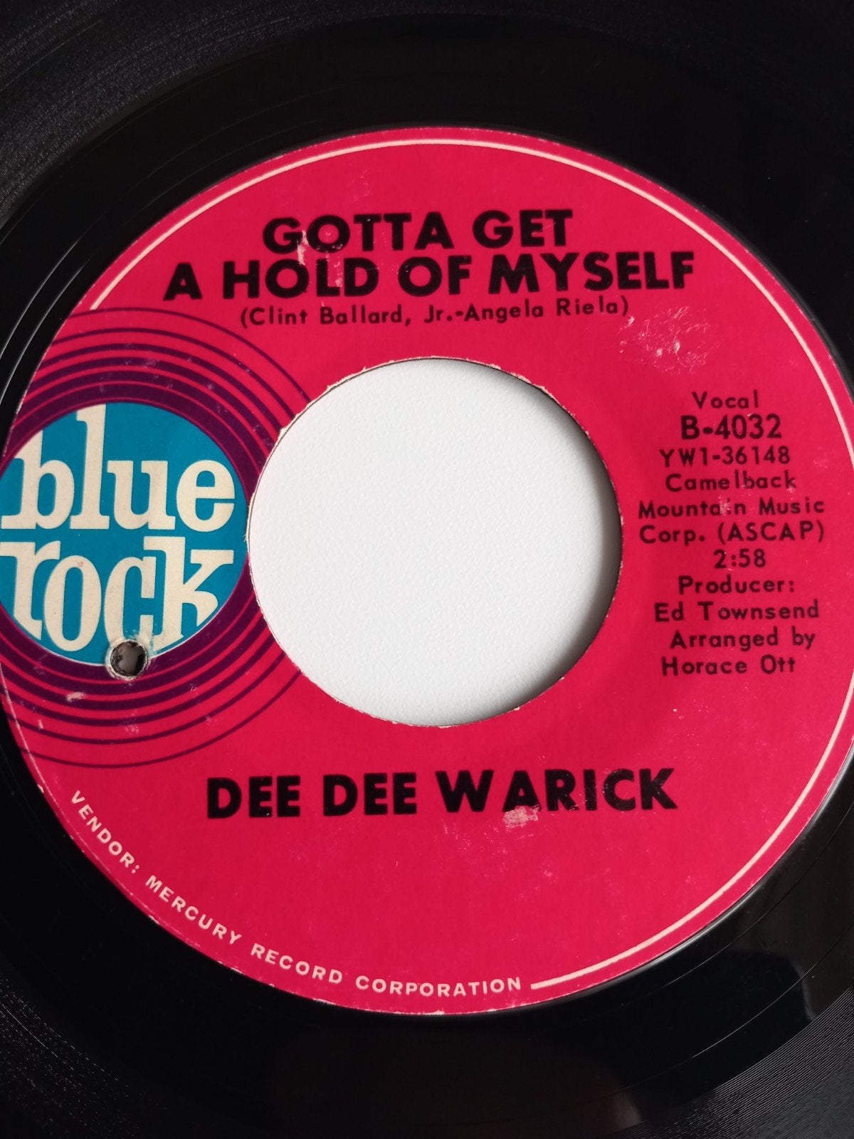 DEE DEE WARICK. GOTTA GET A HOLD OF MYSELF. R&B 60S USA 45T, Ophalen of Verzenden