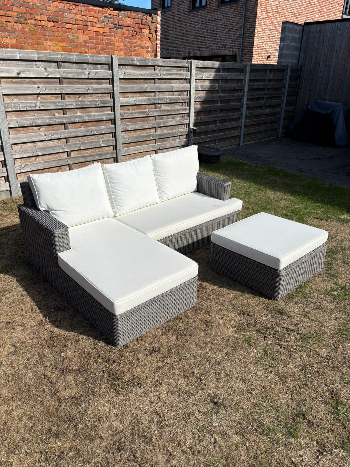Loungeset, Ophalen, Gebruikt, Wicker, Loungeset