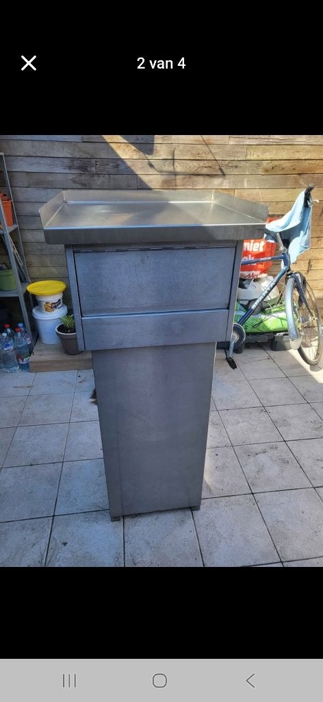Inox horeca afvalbak, Enlèvement, Utilisé, Autres types
