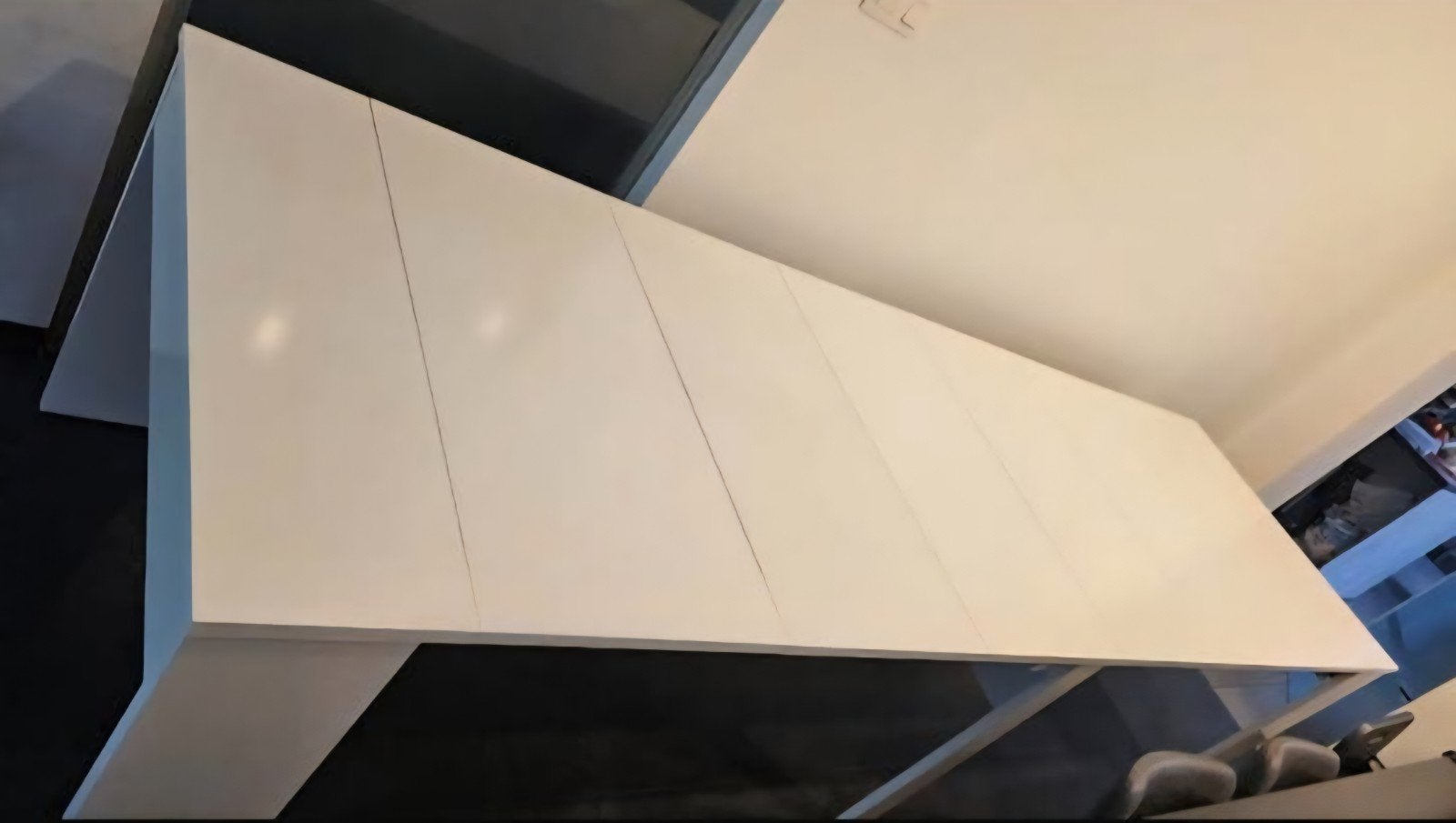 Witte Verstelbare Eettafel + 4 Stoelen, Huis en Inrichting, Ophalen of Verzenden