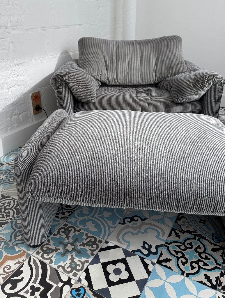 Design eenzit, Ophalen, 100 tot 125 cm, Zo goed als nieuw, 100 tot 125 cm