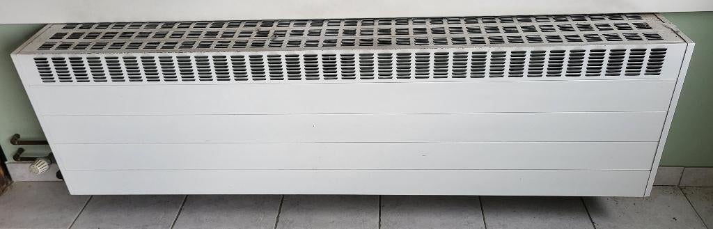 4 Witte Verwarmingsradiatoren voor mazoutaansluiting, Bricolage & Construction, Chauffage & Radiateurs, Enlèvement, Utilisé