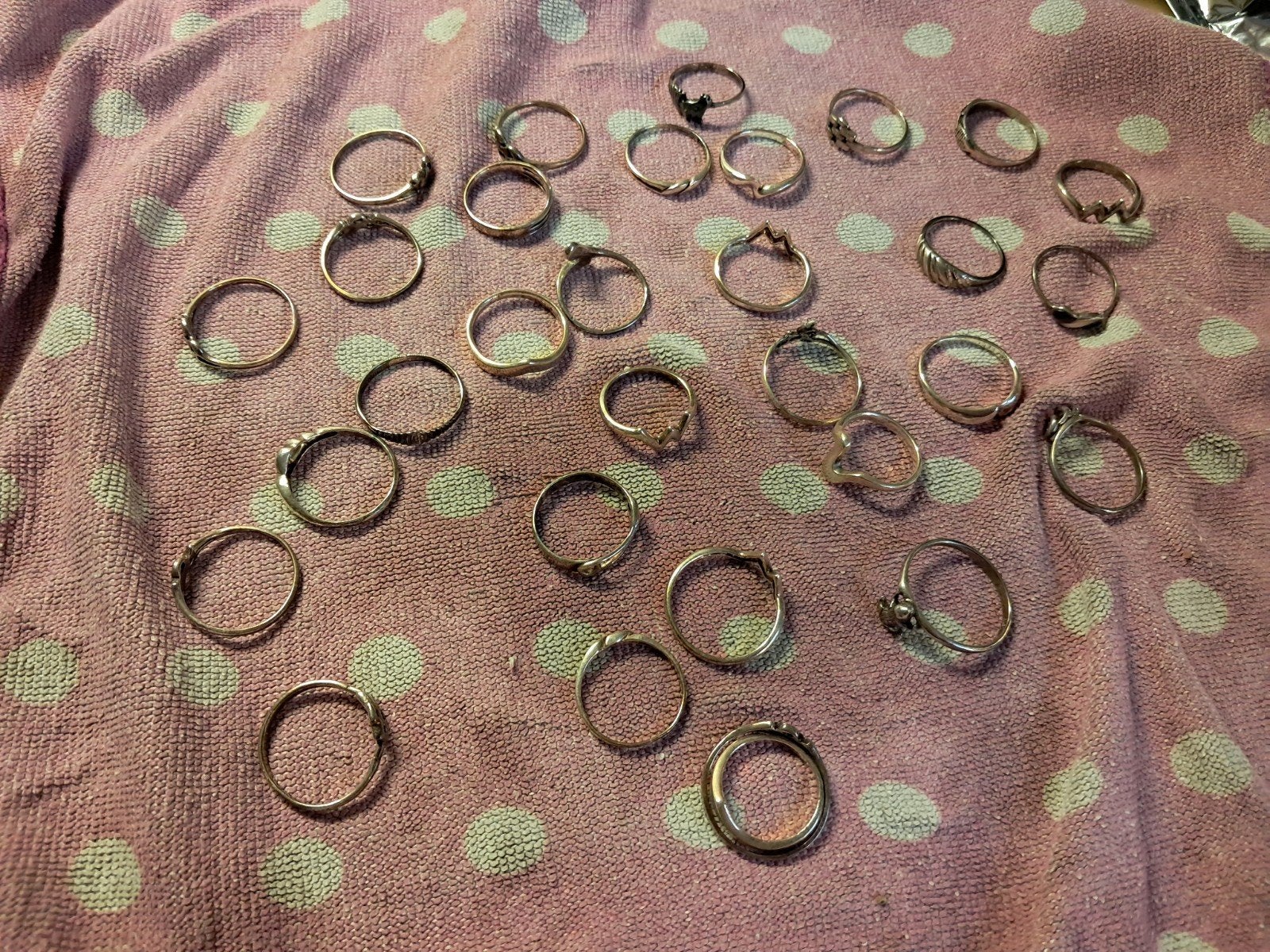 zilver ringen. kleine maat, Antiek en Kunst, Ophalen, Zilver