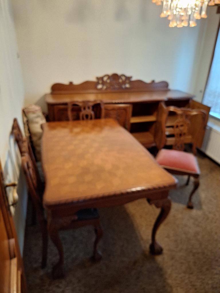 Dineren met stijl, Ophalen, Zo goed als nieuw, Chippendale, 4 tot 6 stoelen