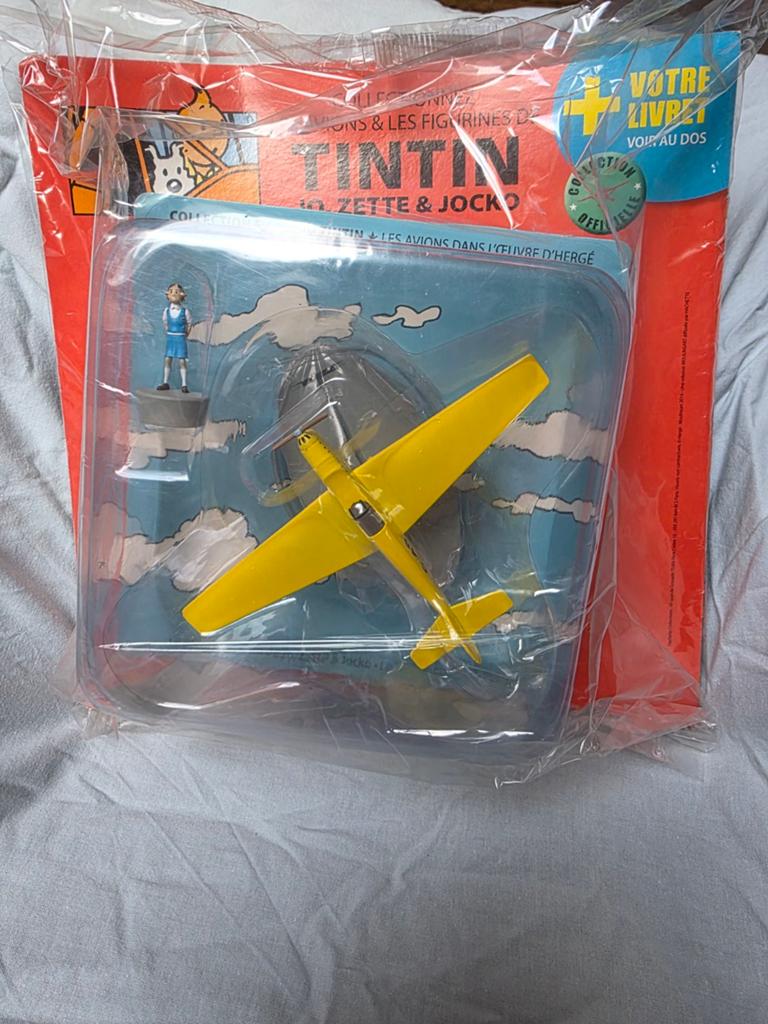 En avion Tintin n 46 Moulinsart sous blister. 
Contenu du pa, Ophalen of Verzenden