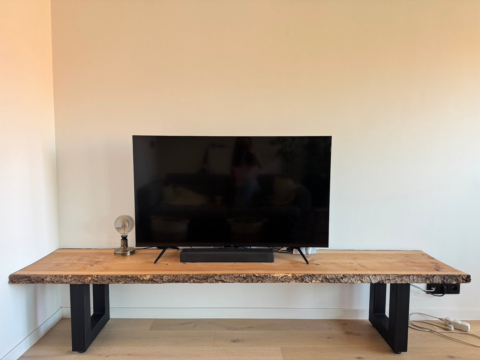 Meuble TV en bois naturel, 200 cm ou plus, Moins de 100 cm, Enlèvement, Utilisé
