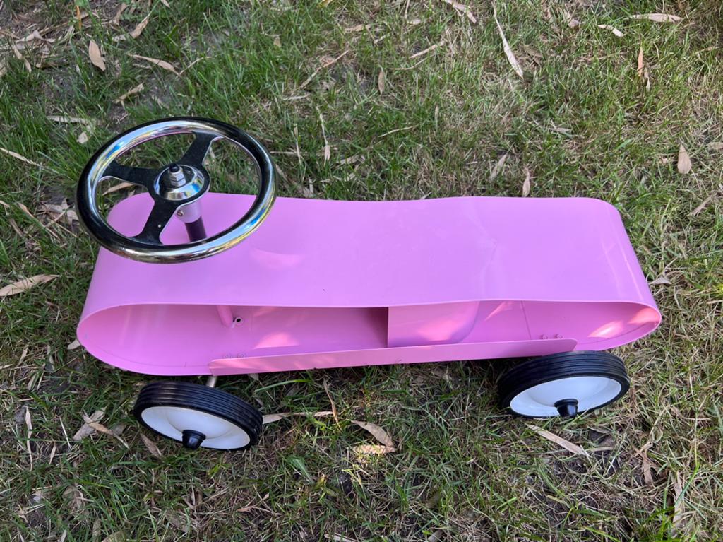 Roze design loopauto van Baghera, Ophalen, Zo goed als nieuw, Loopfiets