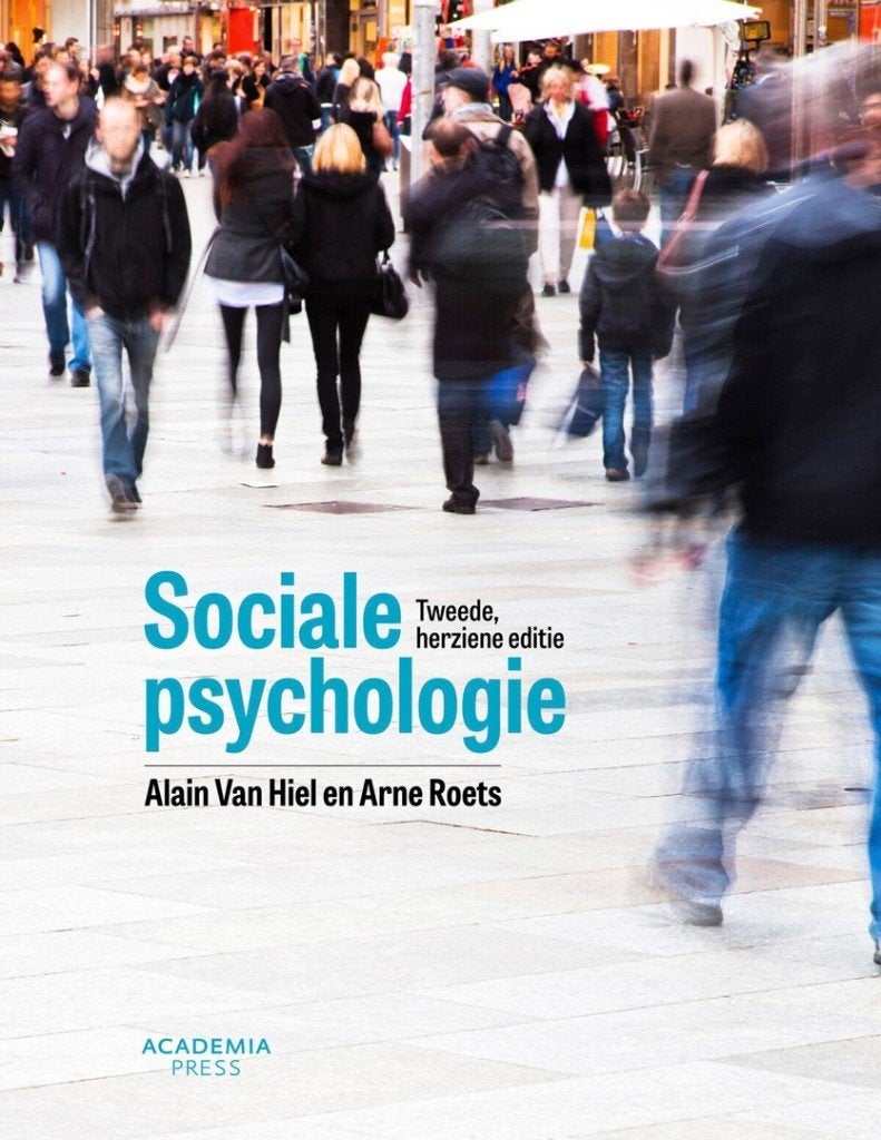 boek: sociale psychologie/Alain van Hiel en Arne Roets, Livres, Psychologie, Enlèvement ou Envoi, Comme neuf, Psychologie sociale