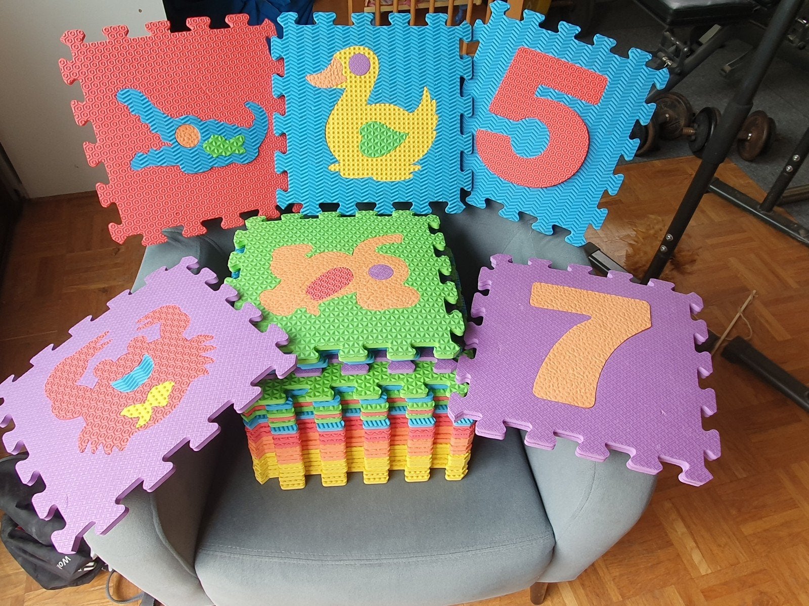 Puzzelmat, Kinderen en Baby's, Speelgoed | Speelkleden, Ophalen, Gebruikt