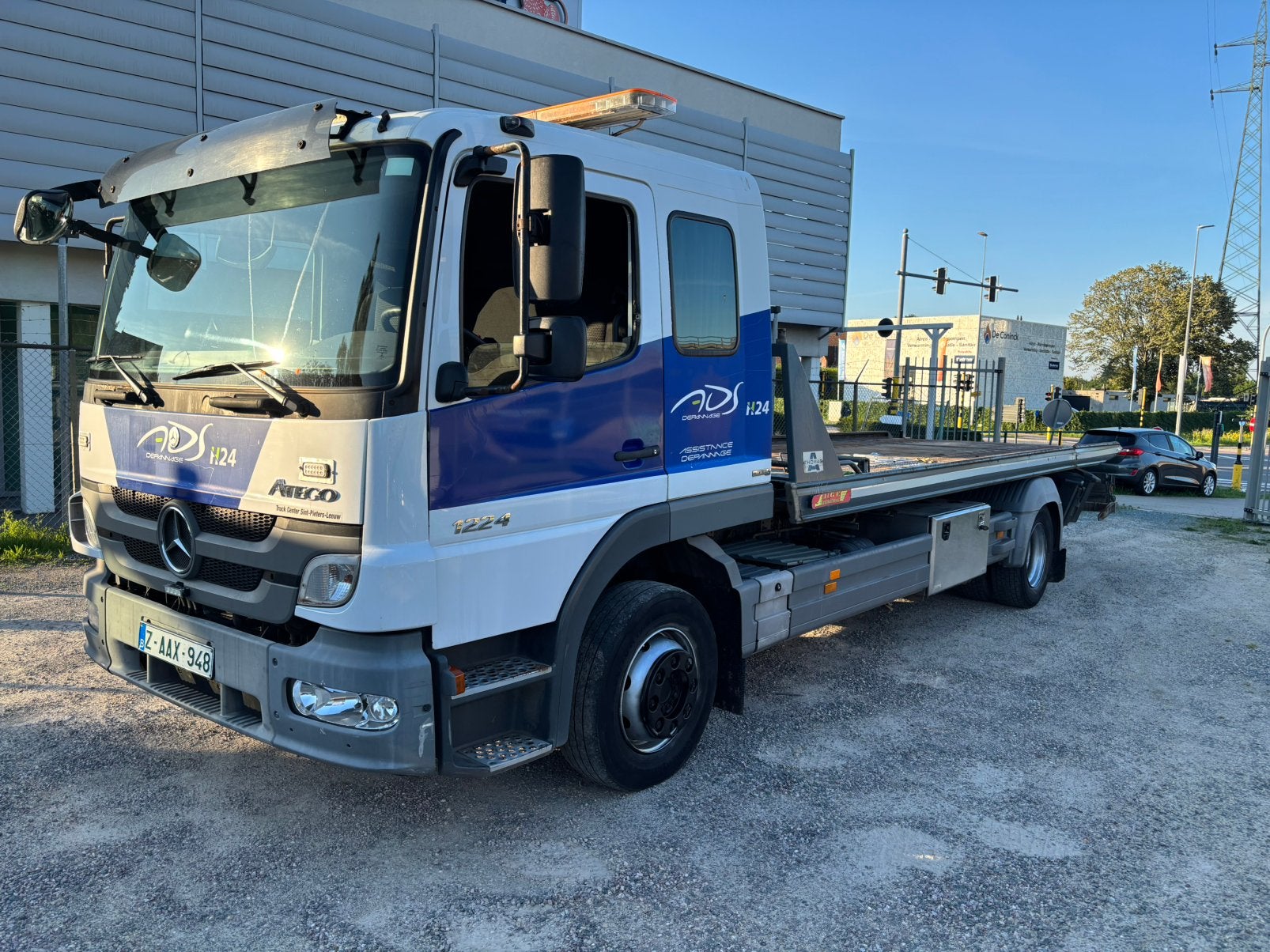 mercedes atego 1224 ad bleu 5  takelwagen, Auto's, Automaat, Euro 5, Airconditioning, Mercedes-Benz
