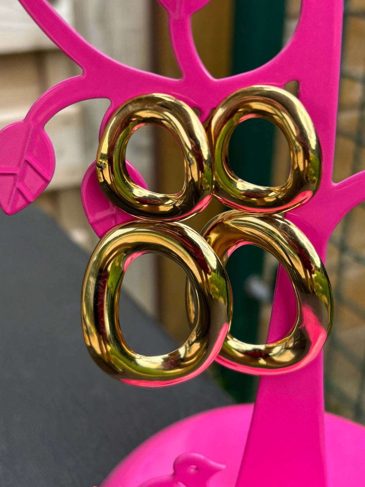 Handmade, Handtassen en Accessoires, Oorbellen, Ophalen of Verzenden, Nieuw, Goud, Hangers