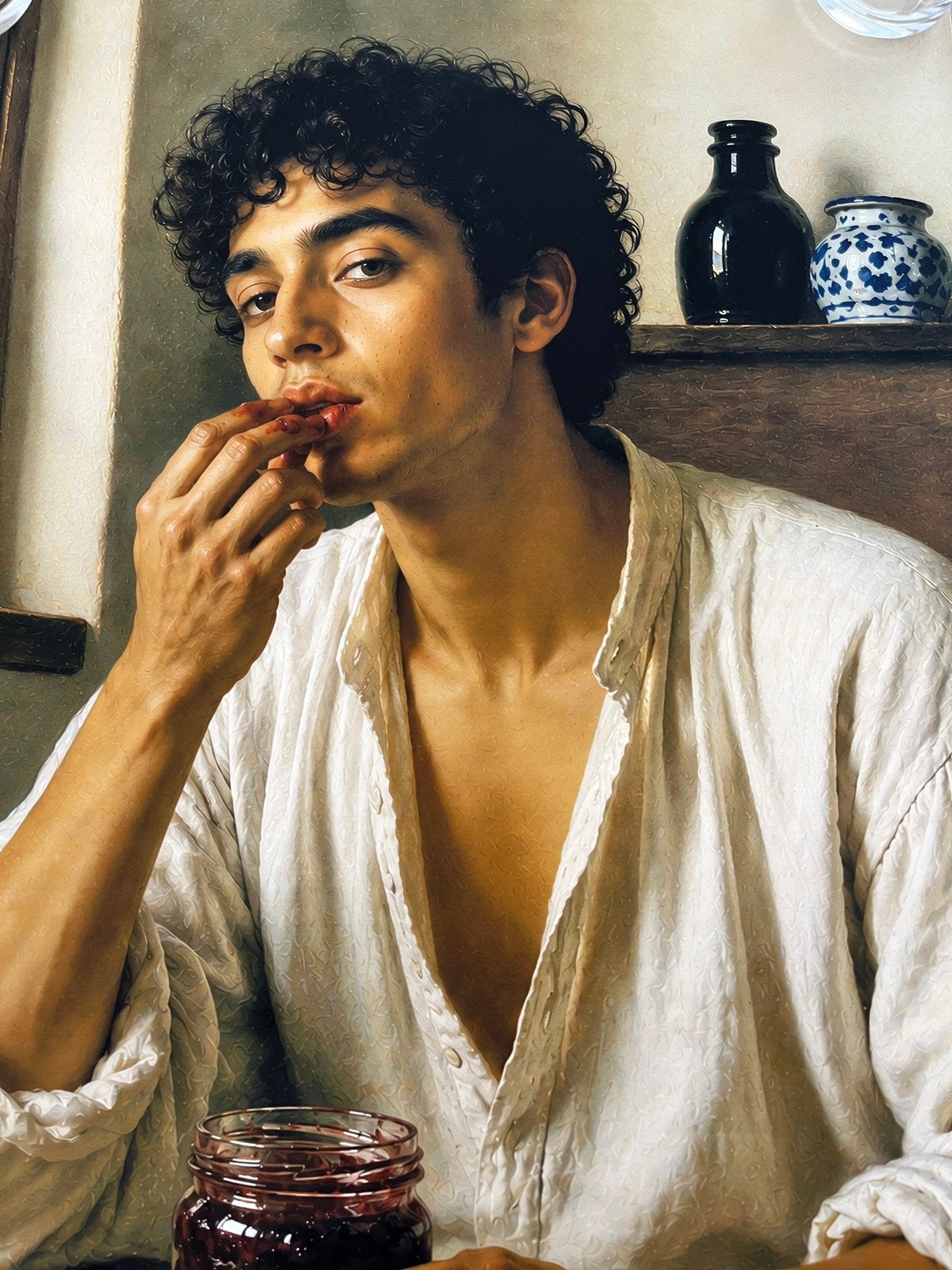 Lucien Moreau- Plaisir Coupable, Antiquités & Art, Art | Peinture | Moderne, Autres techniques, Signé, Papier/carton, Portrait