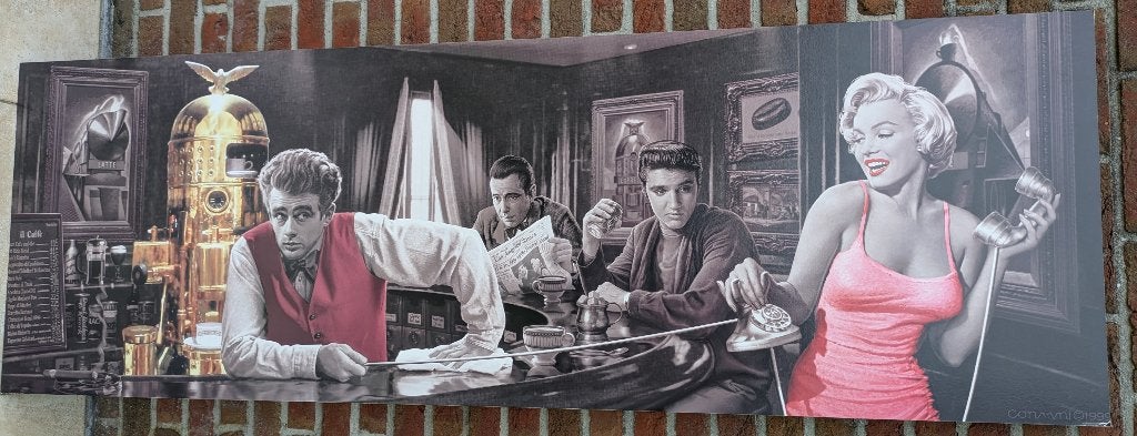 wanddecoratieprint Java Dreams van Chris Consani met Elvis.., 50 – 75, 125 cm ou plus, Utilisé, Enlèvement