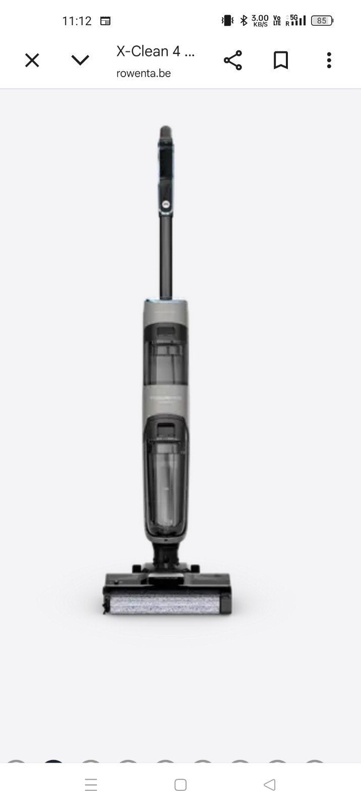 Rowenta X-Clean 4, Dweilfunctie, Zo goed als nieuw, Steelstofzuiger, Ophalen