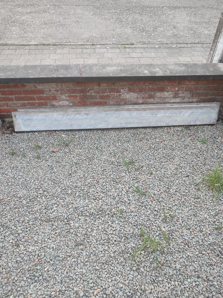 2 blauwsteen, Tuin en Terras, Ophalen, Gebruikt, Natuursteen, Overige typen