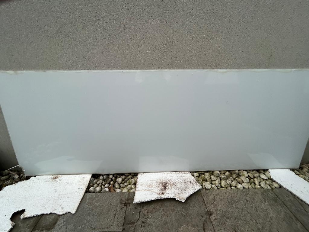 Glasplaat van melkglas, Ophalen, Minder dan 80 cm, Zo goed als nieuw, Glasplaat