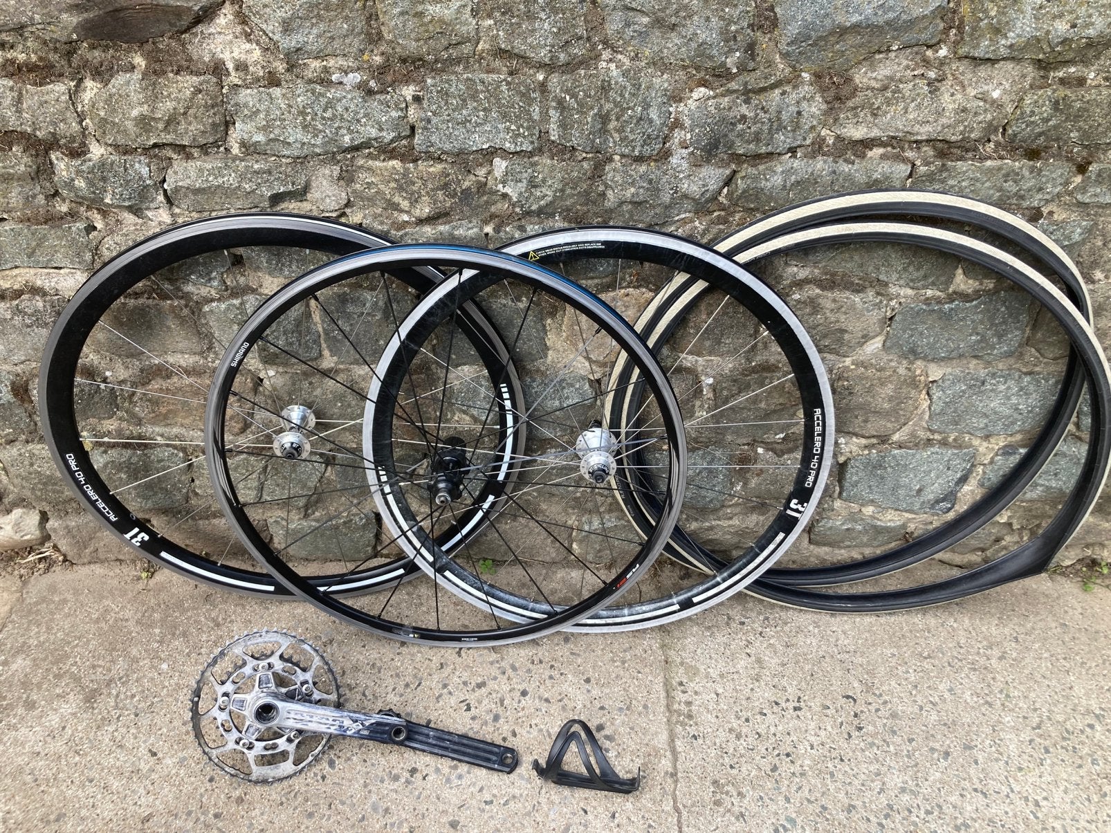 Pièces de vélo de route cassées, Enlèvement, Utilisé, Racefiets, Autres types