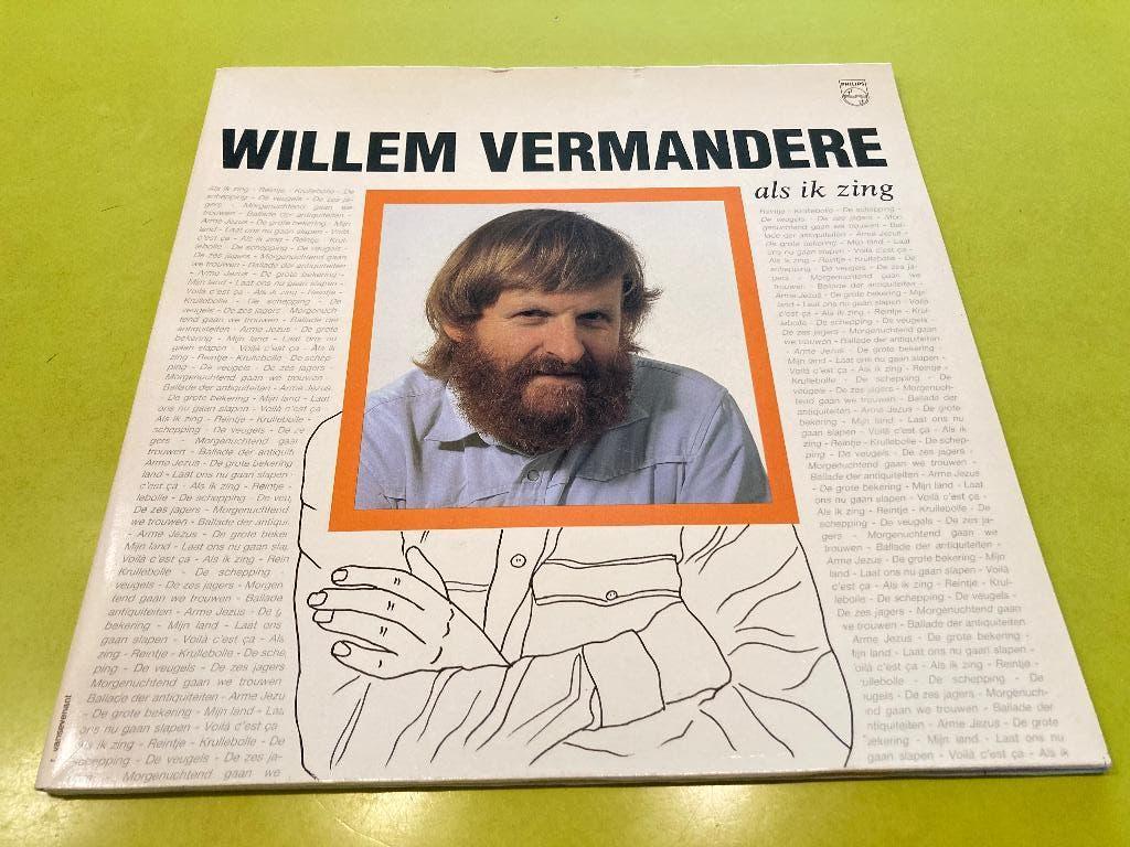 Willem Vermandere – Als Ik Zing * LP 1984, Cd's en Dvd's, Vinyl | Nederlandstalig, Gebruikt, 1980 - 1989, Ophalen of Verzenden