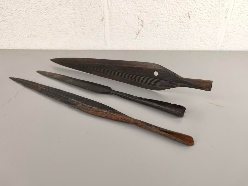 3 Congolese speerpunten, Ophalen of Verzenden