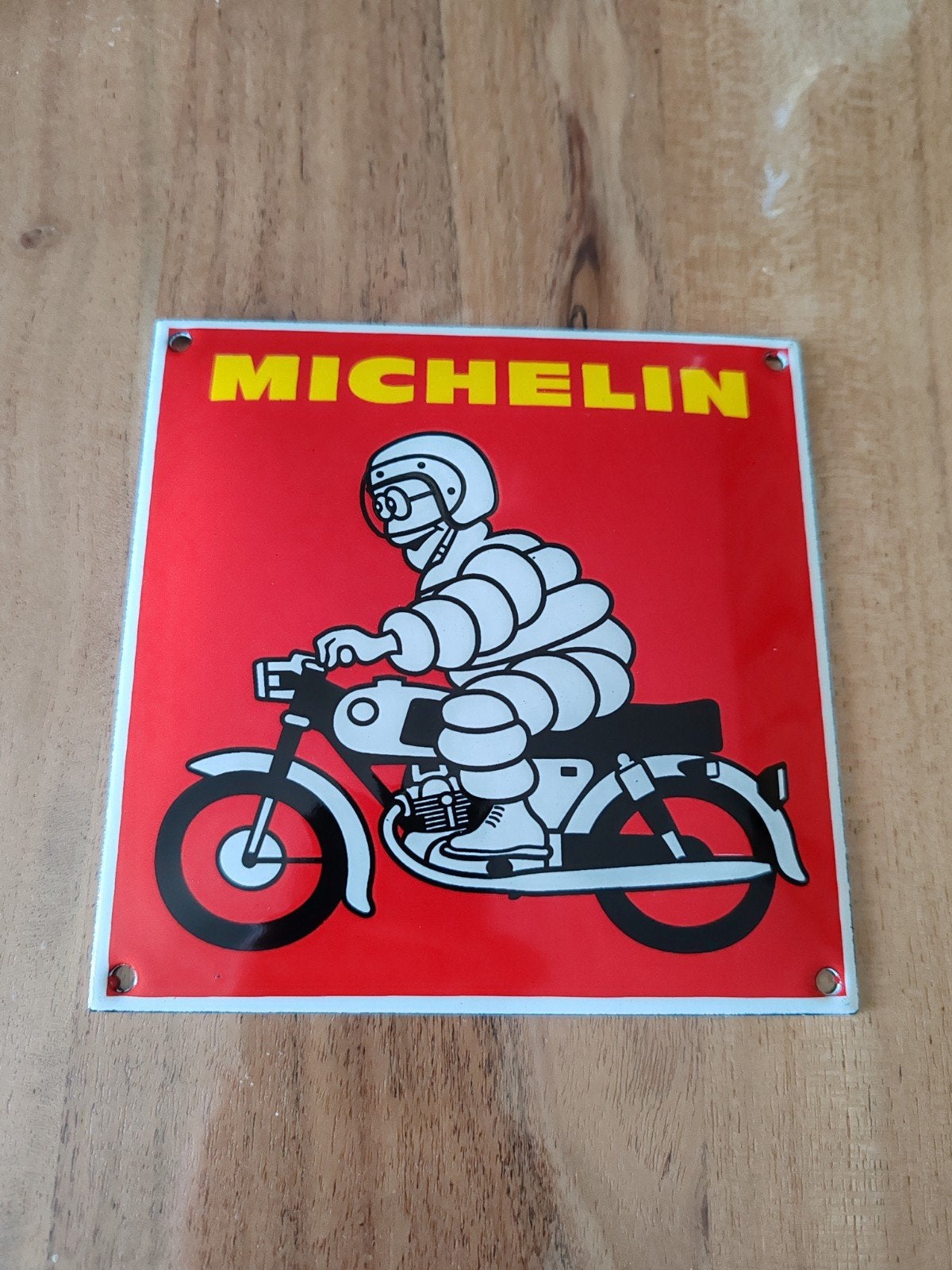 Plaque émaillée Michelin, Enlèvement ou Envoi, Comme neuf, Panneau publicitaire